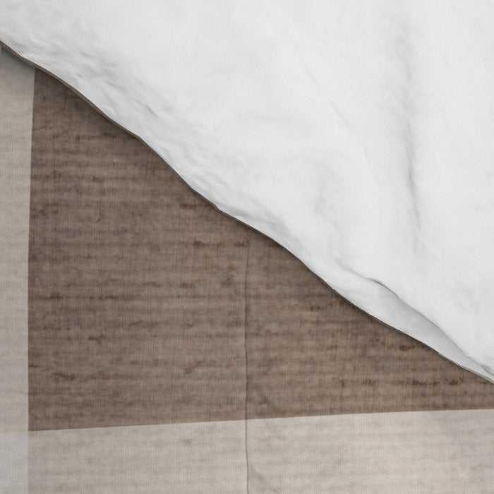 Neutral Minimalism Beige Tan Sand Abstract Artwork Comforter Gallery Image 4