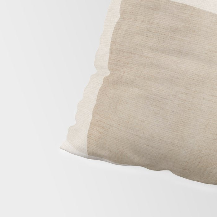 Neutral Minimalism Beige Tan Sand Abstract Artwork Pillow Sham Gallery Image 4