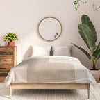 Neutral Minimalism Beige Tan Sand Abstract Artwork Comforter Gallery Image 3