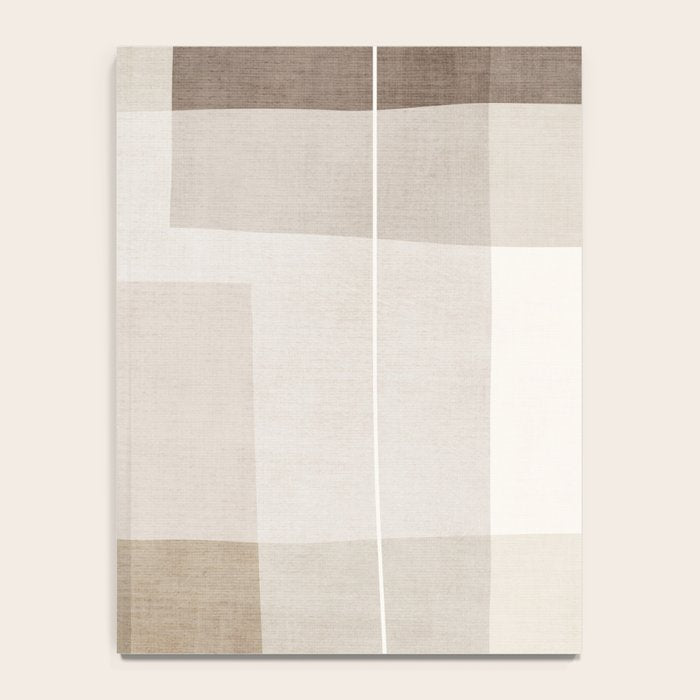 Neutral Minimalism Beige Tan Sand Abstract Artwork Notebook Gallery Image 4