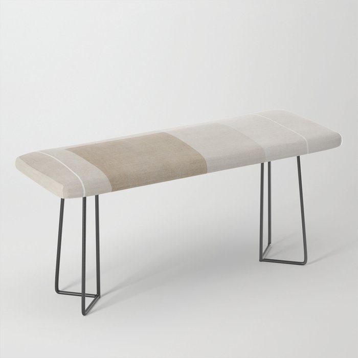 Neutral Minimalism Beige Tan Sand Abstract Artwork Bench Gallery Image 1