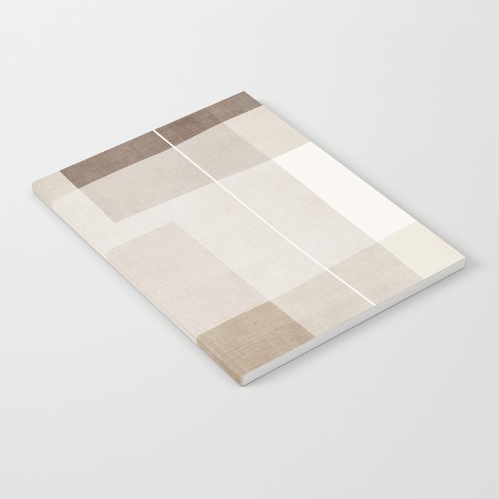 Neutral Minimalism Beige Tan Sand Abstract Artwork Notebook Gallery Image 2