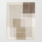 Neutral Minimalism Beige Tan Sand Abstract Artwork Poster Gallery Image 4