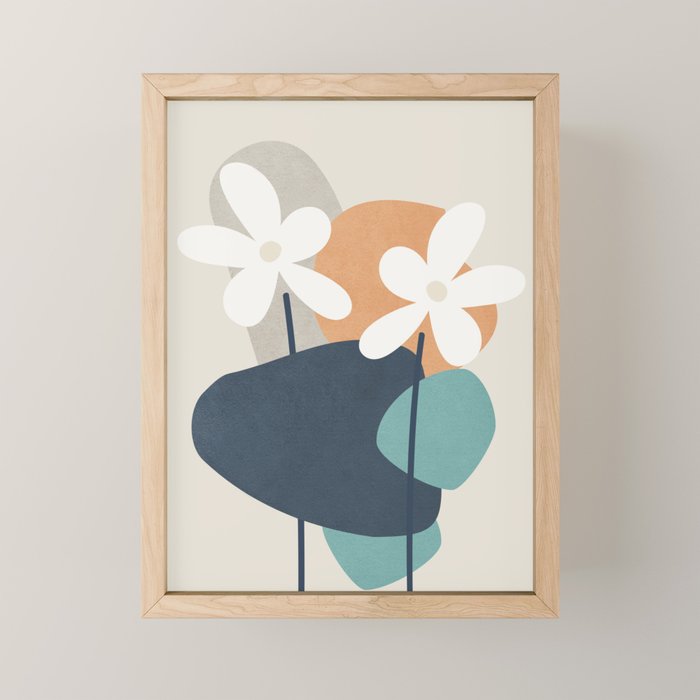 Abstract Flowers 3 Mini Art Print Gallery Image 1