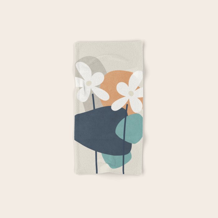 Abstract Flowers 3 Bath Towel Gallery Image 1