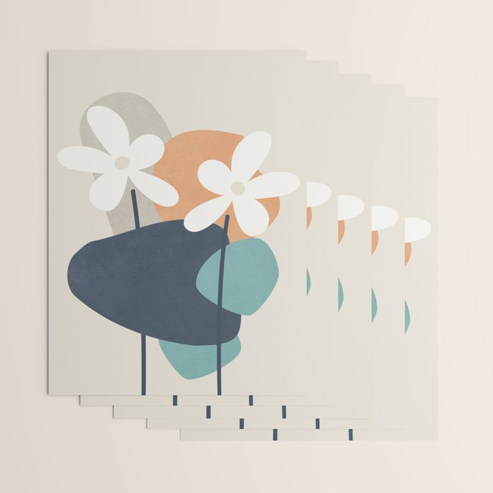 Abstract Flowers 3 Wrapping Paper Gallery Image 3