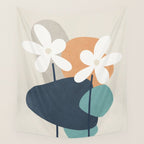 Abstract Flowers 3 Wall Tapestry Gallery Image 4