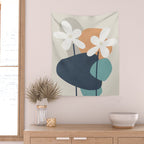 Abstract Flowers 3 Wall Tapestry Gallery Image 2