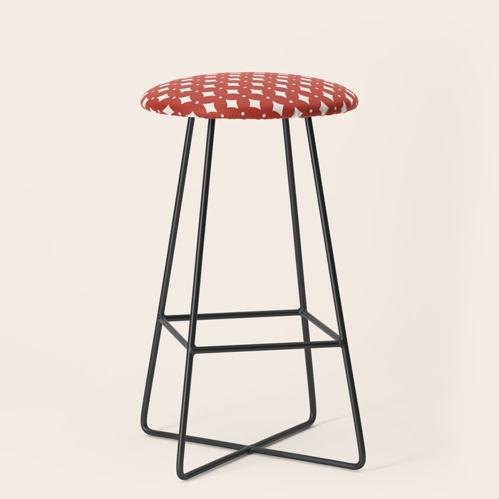 Vintage Stars I Bright Red Stool Gallery Image 1