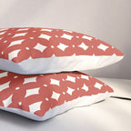 Vintage Stars I Bright Red Pillow Sham Gallery Image 3