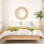 House at the foot of the mountains Duvet Cover Gallery Image 3