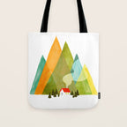 House at the foot of the mountains Tote Bag Gallery Image 1