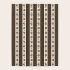 Brown Stripes And Flowers Poster Gallery Image 4