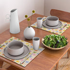 Colorful retro star shape art pattern Placemat Gallery Image 2
