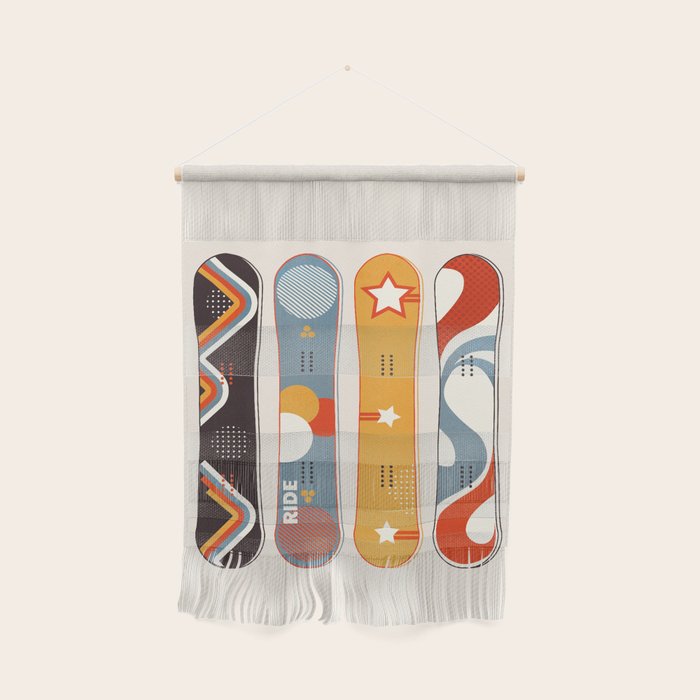 Retro Snowboards  Wall Hanging Gallery Image 1
