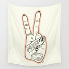 PISCES (Peace Sign Collection) Wall Tapestry Gallery Image 4
