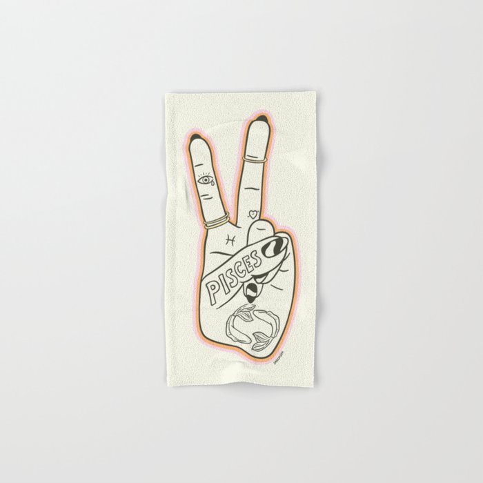 PISCES (Peace Sign Collection) Bath Towel Gallery Image 1