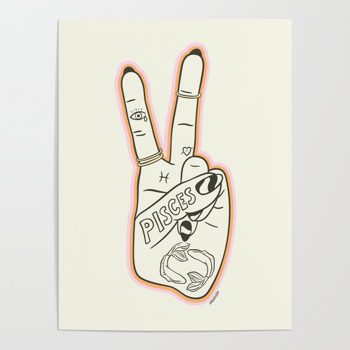 PISCES (Peace Sign Collection) Poster Gallery Image 1
