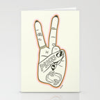 PISCES (Peace Sign Collection) Stationery Card Gallery Image 2