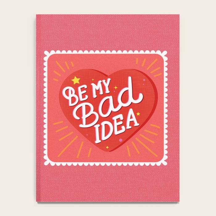 Be My Bad Idea Heart Art Notebook Gallery Image 4