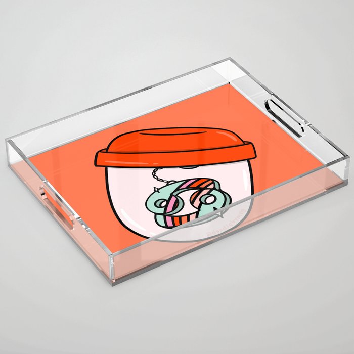 Cancer Keychain Acrylic Tray Gallery Image 1