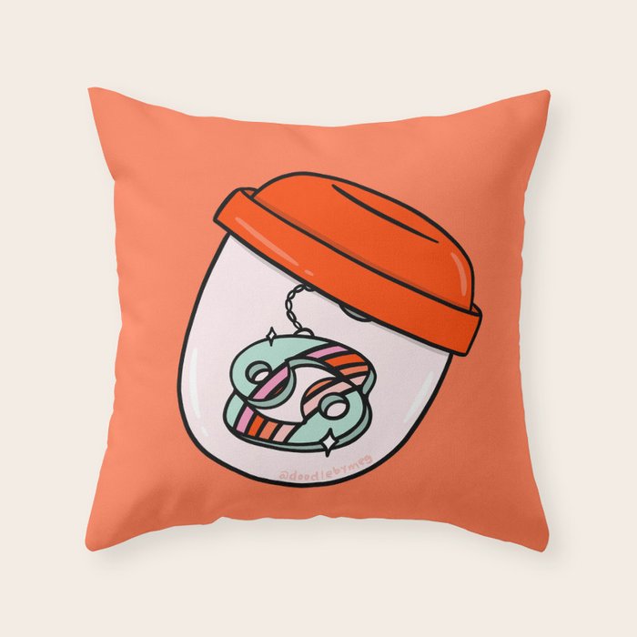 Cancer Keychain Throw Pillow Gallery Image 6