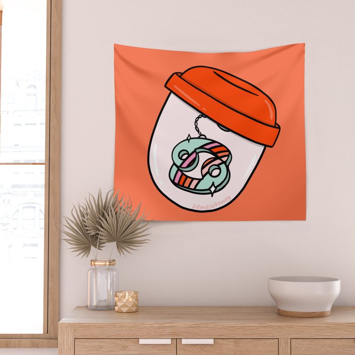 Cancer Keychain Wall Tapestry Gallery Image 2