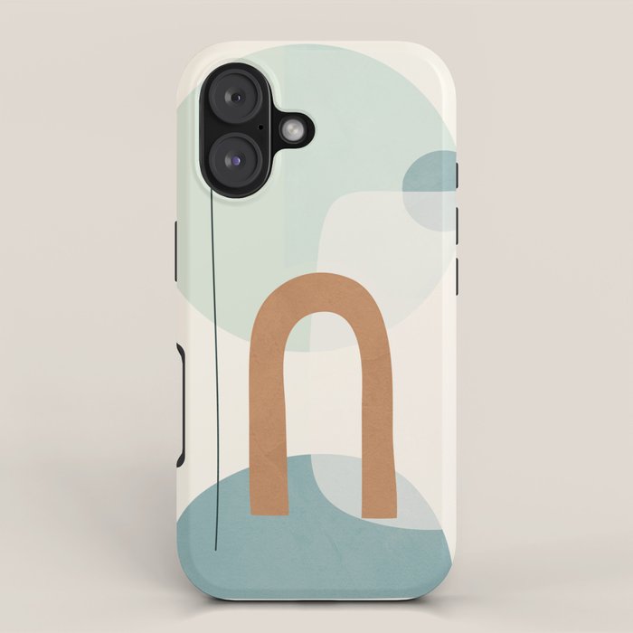Azzurro Shapes No 55 iPhone Case Gallery Image 1