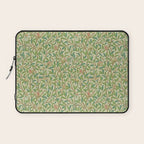 William Morris Bird and Pomegranate Green Parchment Laptop Sleeve Gallery Image 1