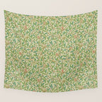William Morris Bird and Pomegranate Green Parchment Wall Tapestry Gallery Image 4