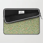 William Morris Bird and Pomegranate Green Parchment Laptop Sleeve Gallery Image 2