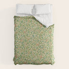 William Morris Bird and Pomegranate Green Parchment Duvet Cover Gallery Image 6