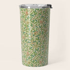 William Morris Bird and Pomegranate Green Parchment Travel Mug Gallery Image 2