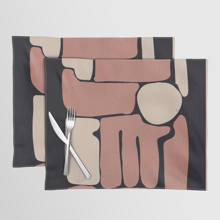 Modern Abstract Minimal Shapes 167 Placemat Gallery Image 1