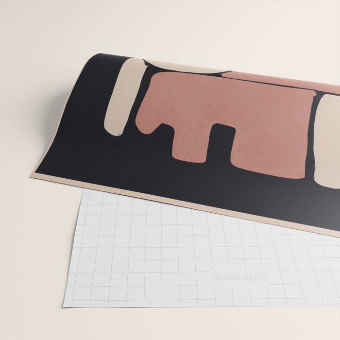 Modern Abstract Minimal Shapes 167 Wrapping Paper Gallery Image 2
