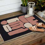 Modern Abstract Minimal Shapes 167 Outdoor Rug Gallery Image 2
