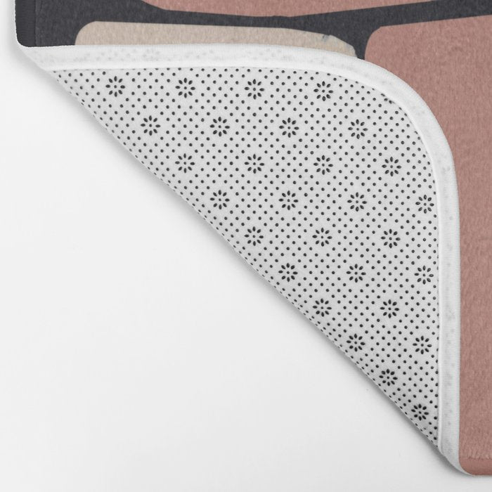 Modern Abstract Minimal Shapes 167 Bath Mat Gallery Image 2