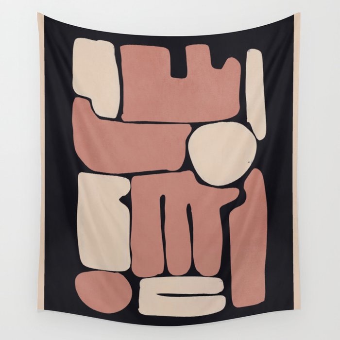 Modern Abstract Minimal Shapes 167 Wall Tapestry Gallery Image 4