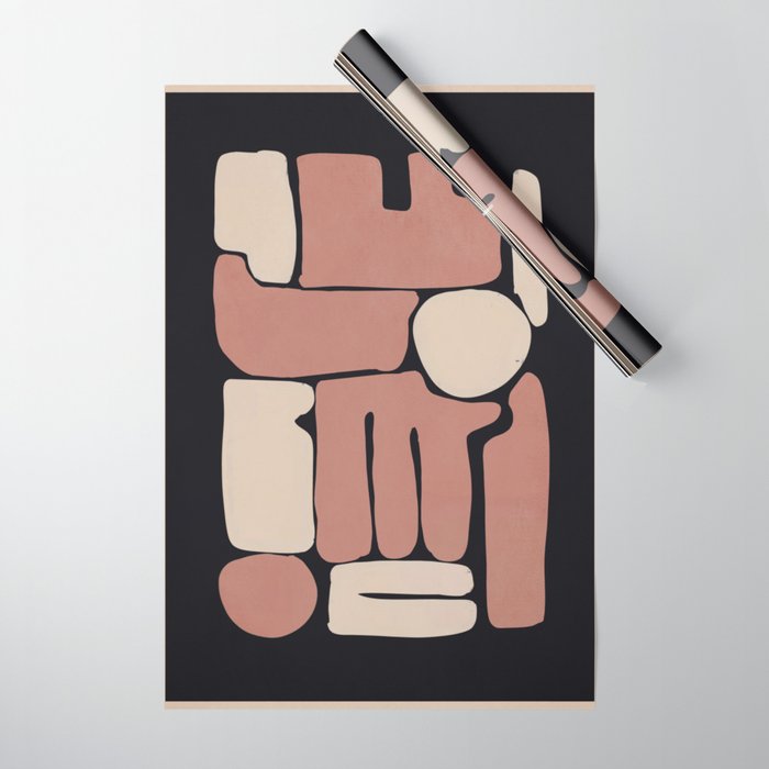 Modern Abstract Minimal Shapes 167 Wrapping Paper Gallery Image 1