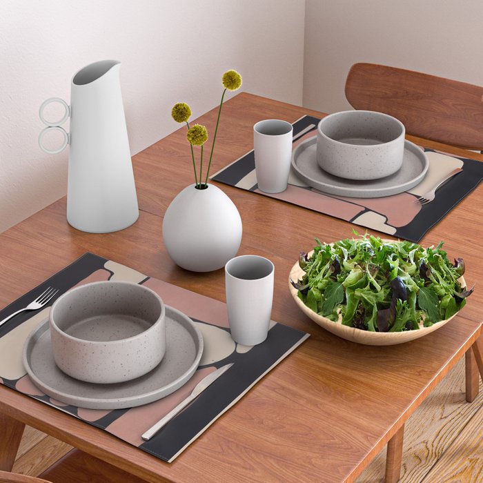 Modern Abstract Minimal Shapes 167 Placemat Gallery Image 2