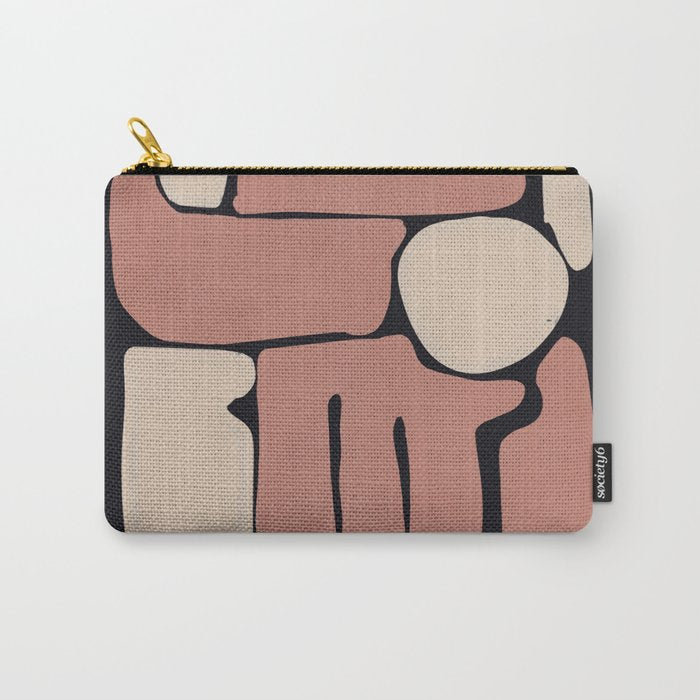Modern Abstract Minimal Shapes 167 Carry All Pouch Gallery Image 1
