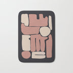 Modern Abstract Minimal Shapes 167 Bath Mat Gallery Image 1