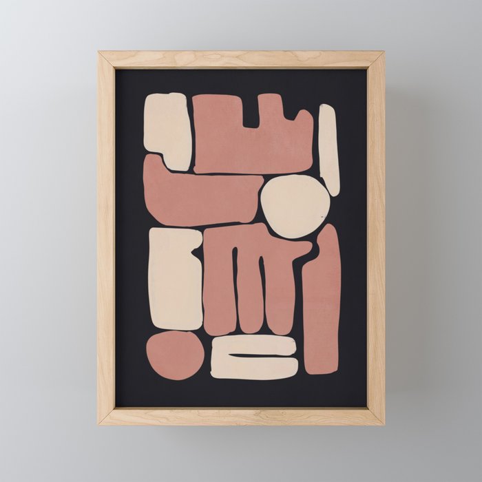 Modern Abstract Minimal Shapes 167 Mini Art Print Gallery Image 1
