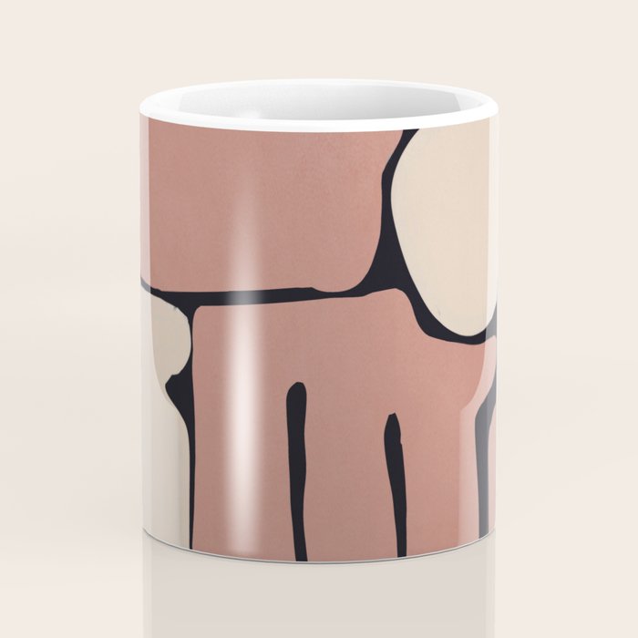 Modern Abstract Minimal Shapes 167 Coffee Mug Gallery Image 4