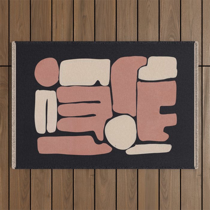 Modern Abstract Minimal Shapes 167 Outdoor Rug Gallery Image 1