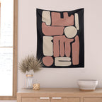 Modern Abstract Minimal Shapes 167 Wall Tapestry Gallery Image 2