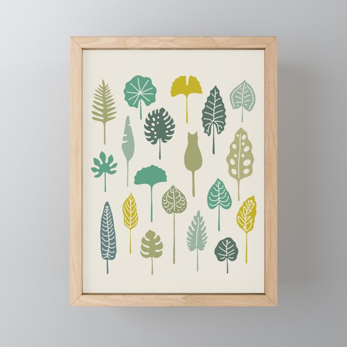 Cat and Plant 49 Mini Art Print Gallery Image 1