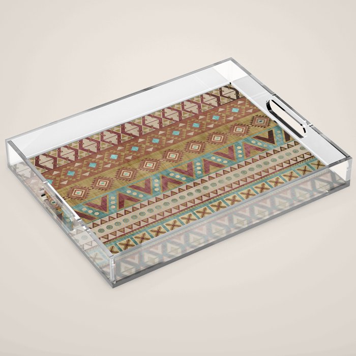 Country Western Boho Acrylic Tray Gallery Image 1