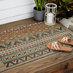 Country Western Boho Outdoor Rug Gallery Image 2