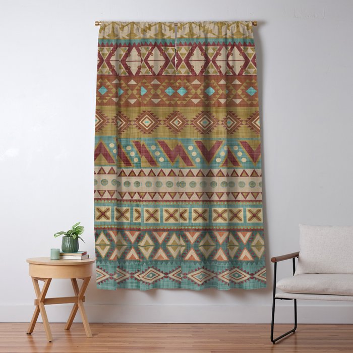Country Western Boho Window Curtain Gallery Image 1